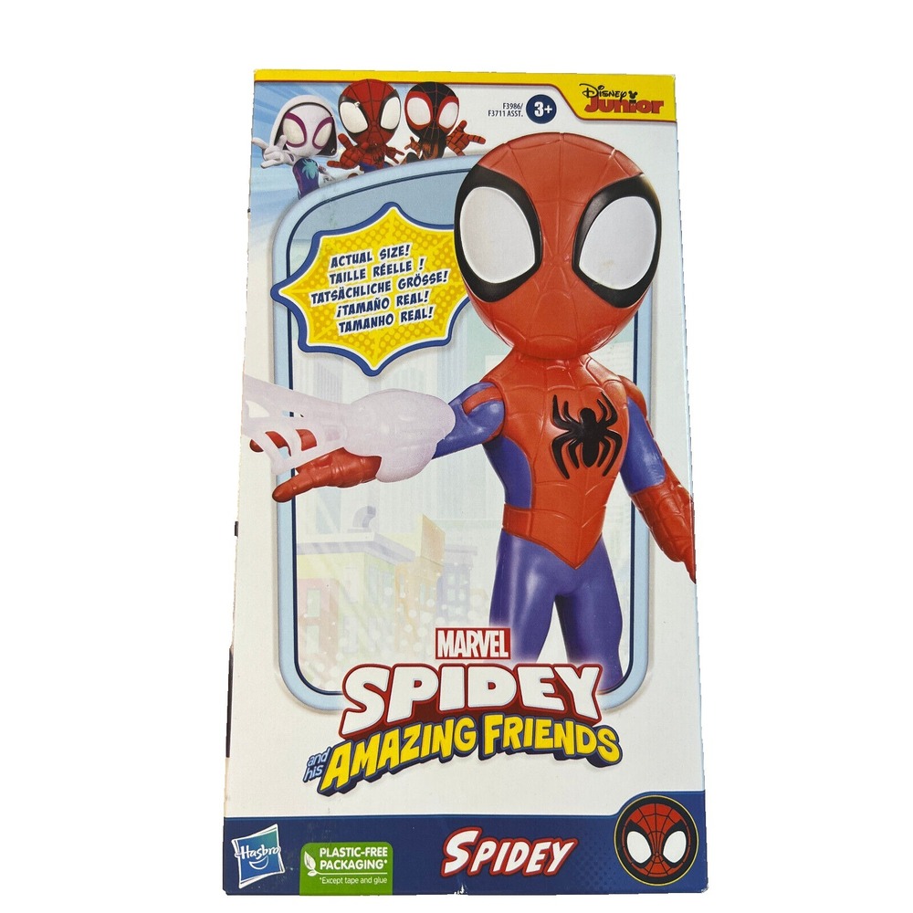 Spidey And His Amazing Friends Marvel  9" Action Figure Hasbro Disney Junior